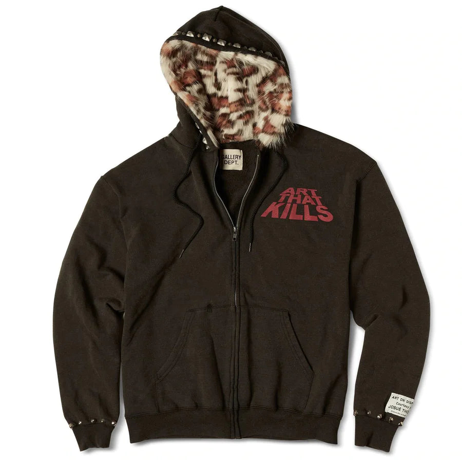 GALLERY DEPT.DISTRESSED ATK HOODIE Lサイズ Gallery Dept. ATK Merch Hoodie Fur/Black – Token Miami