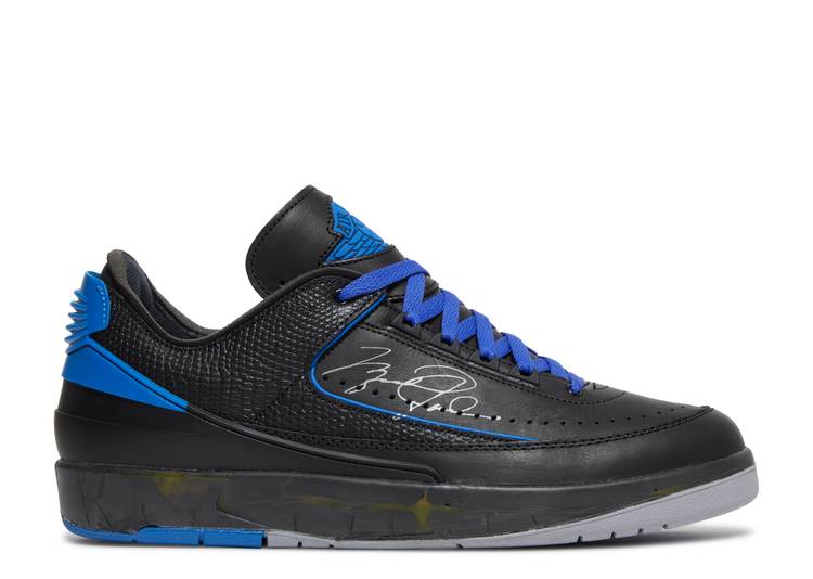 OFF-WHITE X AIR JORDAN 2 RETRO LOW SP 'BLACK VARSITY ROYAL