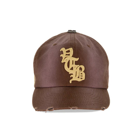 VERTABRAE BROWN AND CREAM SNAPBACK
