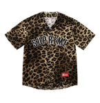 Supreme Velvet Baseball Jersey Brown