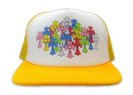 Chrome Hearts Multi Color Cross Yellow Trucker Hat