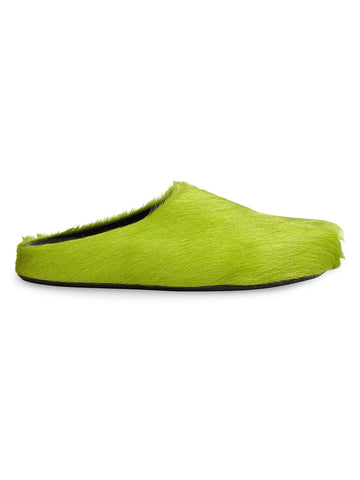 Marni Fussbett Sabot Mules Light Lime