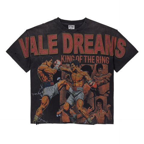BLACK SHATTERED FIST TEE