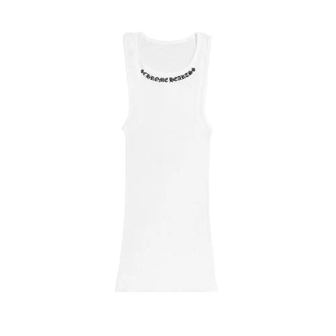 Chrome Hearts Neck Logo Tank White
