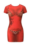 T-Rex Spray Bikini Mini Dress