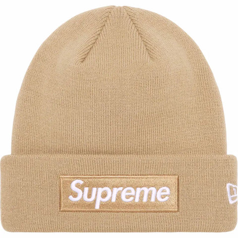 Supreme Box Logo Beanie Tan