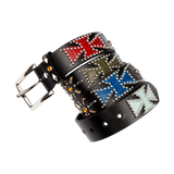 Multicolor Dédé Studded Belt