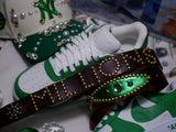 "MILLIONS" Studded Genuine Cow Leather (1 or 1)