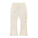 GALLERY DEPT PAINTED FLARE SWEATPANTS WHITE