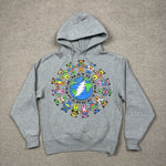 Market Grateful Dead Coexist Hoodie Heather Grey