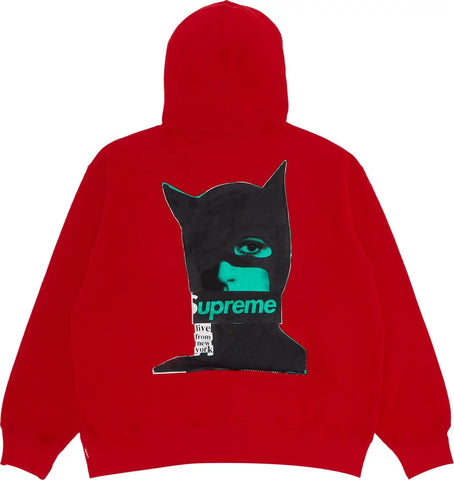 Supreme Catwoman Hooded Sweatshirt 'Red'