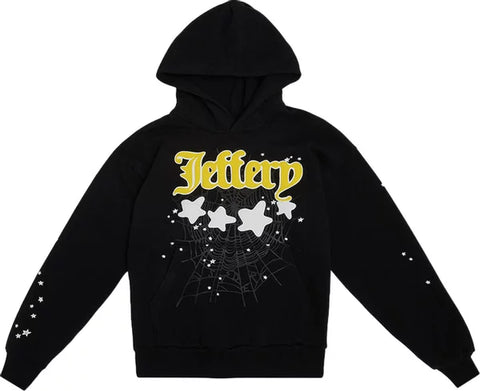 Sp5der Jeffery Hoodie Black