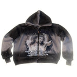 GOD OVER RELIGION "Studded Zip-Up"