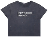 ERD CLASSIC SPLATTER LOGO T-SHIRT (FADED BLACK)