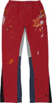 Gallery Dept. Red Paint Splatter Flared Sweatpants