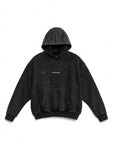 KNITTED EMBELLISHED LONG SLEEVE HOODIE