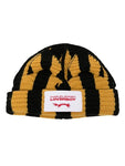 Charles Jeffrey Loverboy Striped Ears Beanie 'Black/Yellow'