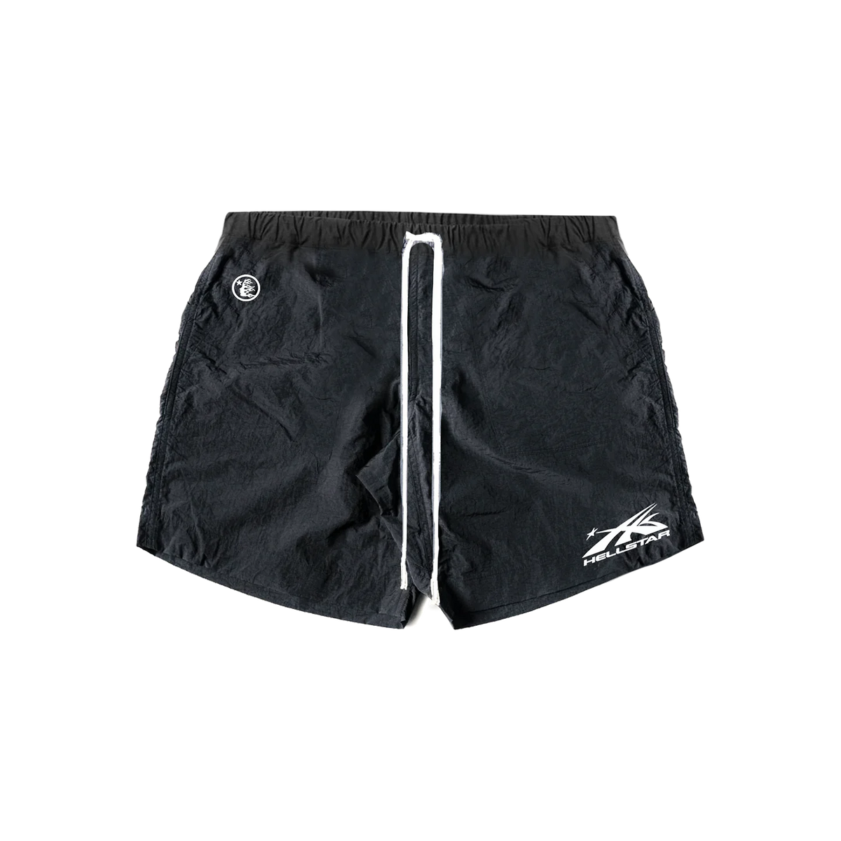 Hellstar Black Nylon Shorts Token Miami hellstar-black-nylon-shorts-token-miami