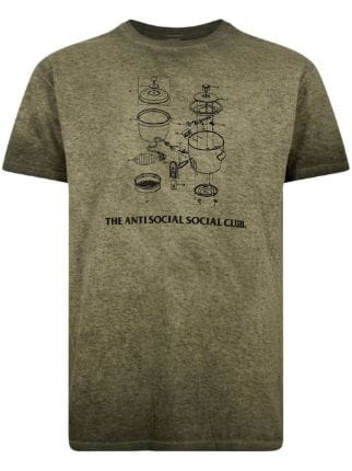 Anti Social Social Club Dying On the Gram Mineral Wash T-shirt Sand