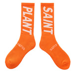 Cactus Plant x Saint Michael socks orange