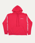 Chrome Hearts Script Logo Hoodie Red