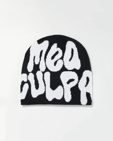 Mea Culpa Black/White Beanie