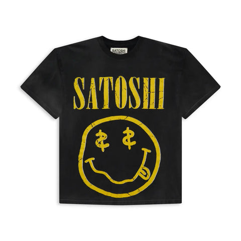 SATOSHI NAKAMOTO SATOSHI SMILEY TEE