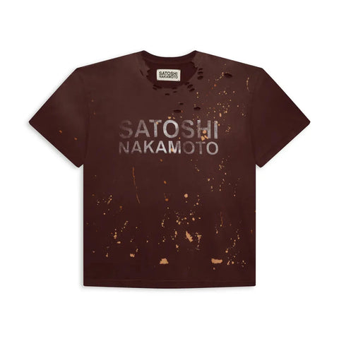 SATOSHI NAKAMOTO SATOSHI SLEEVE LUKE TEE