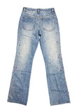Riches and Wealth Rhinestone Jeans