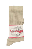 Vintage Long Tube Socks 'Olive' (Each)