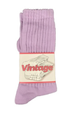 Vintage Long Tube Socks 'Purple' (Each)