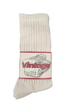 Vintage Long Tube Socks 'Bone' (Each)