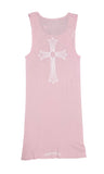 Chrome Hearts Cross T-Bar Tank Top (Pink)