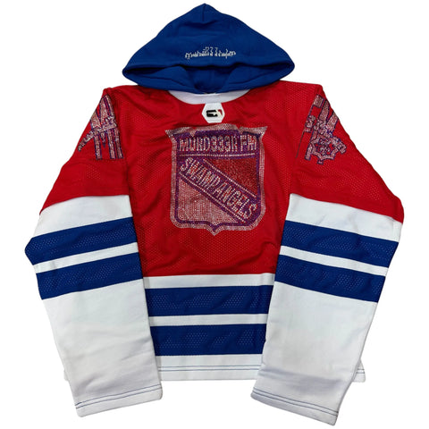 Murd333r FM Swamp Angels Hooded Hockey Jersey Sweatshirt