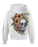 Eastie x POTN Souvenir Zip Hoodie W/Rhinestone Khaki