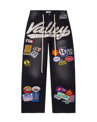 Vale 1980's Painters Pants Black