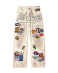 Vale 1980's Painters Pants Off-White