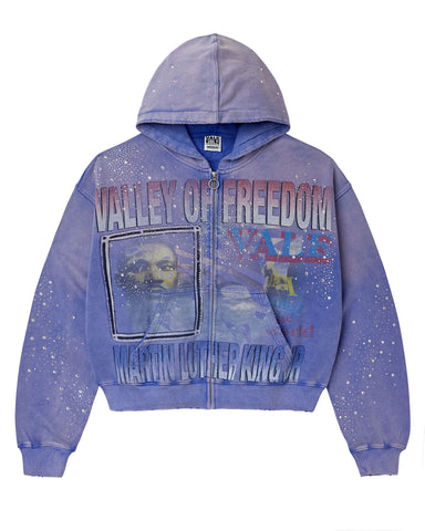 Vale Freedom Zip Up Hoodie Blue