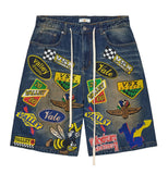 Passport Jorts (Blue)