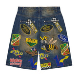 Passport Jorts (Blue)