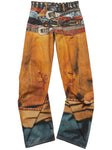 Acne Studios Printed Wide Leg Jeans