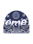 Supreme Bandana Beanie Navy