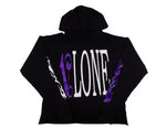 Vlone x Palm Angels Hoodie Black/Purple