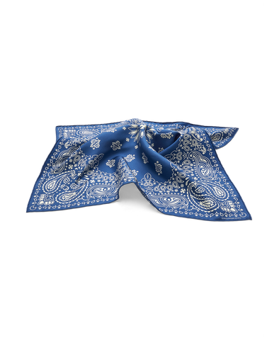 SILK BLUE BANDANA