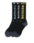 Chrome Hearts CH Logo Socks Black 3 Pack