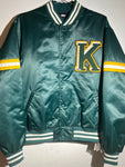 Kith Varsity Bomber Jacket- Green/Forest Green