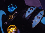 Tiffany Blue Studded Genuine Cow Leather Belt