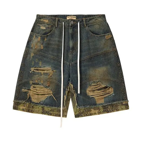 Vale Forever Double Jorts " Mid Wash "
