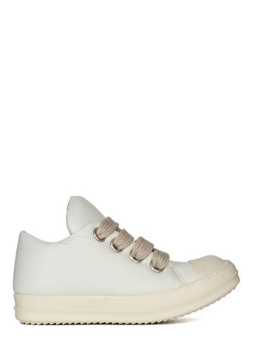 Rick Owens Jumbo Lace Sneaks Milk/Milk