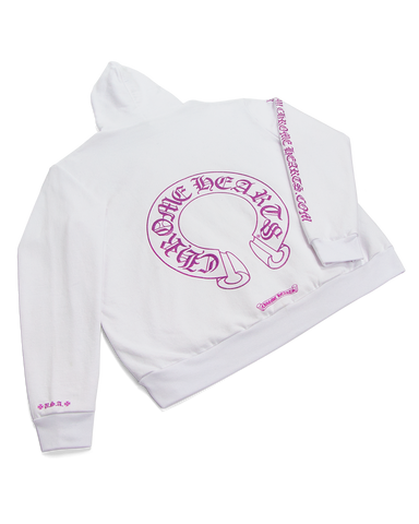 Chrome Hearts White Purple Glitter Hoodie